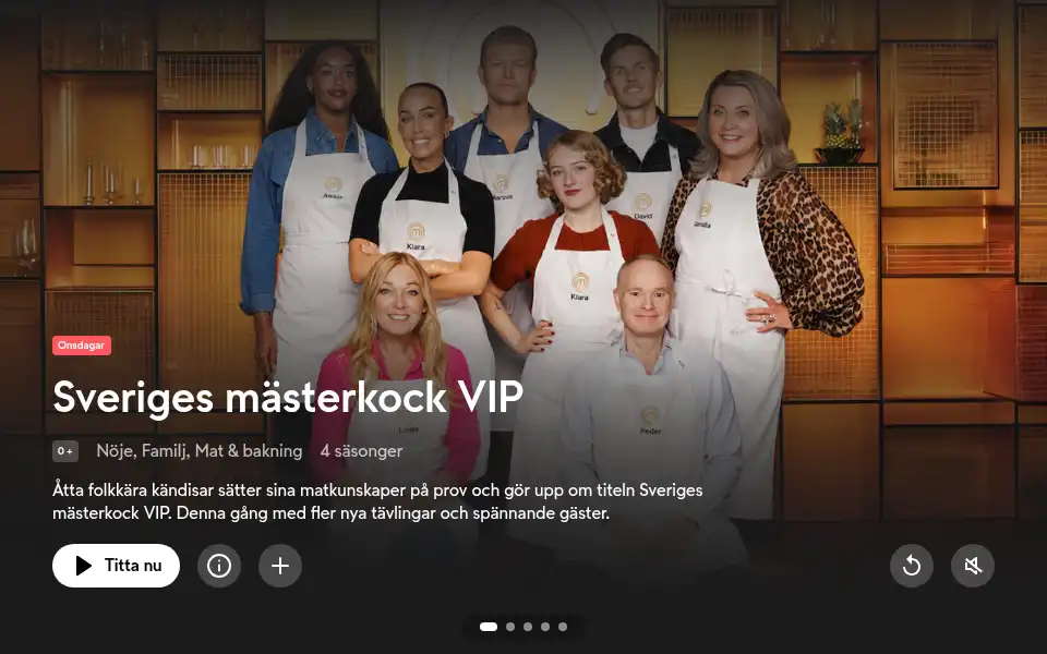 Screenshot of tv4play.se