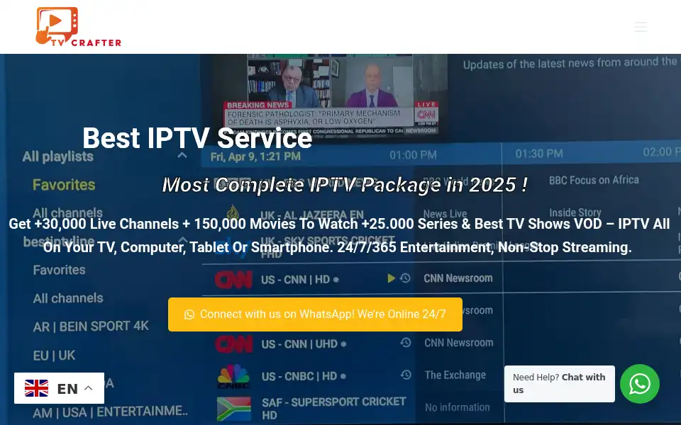 Screenshot of tvcrafter.com