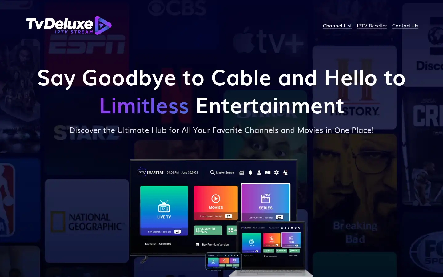 Screenshot of tvdeluxe.us