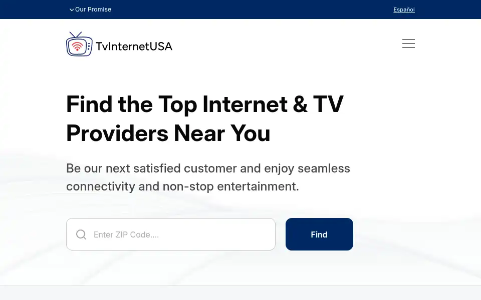 Screenshot of tvinternetusa.com