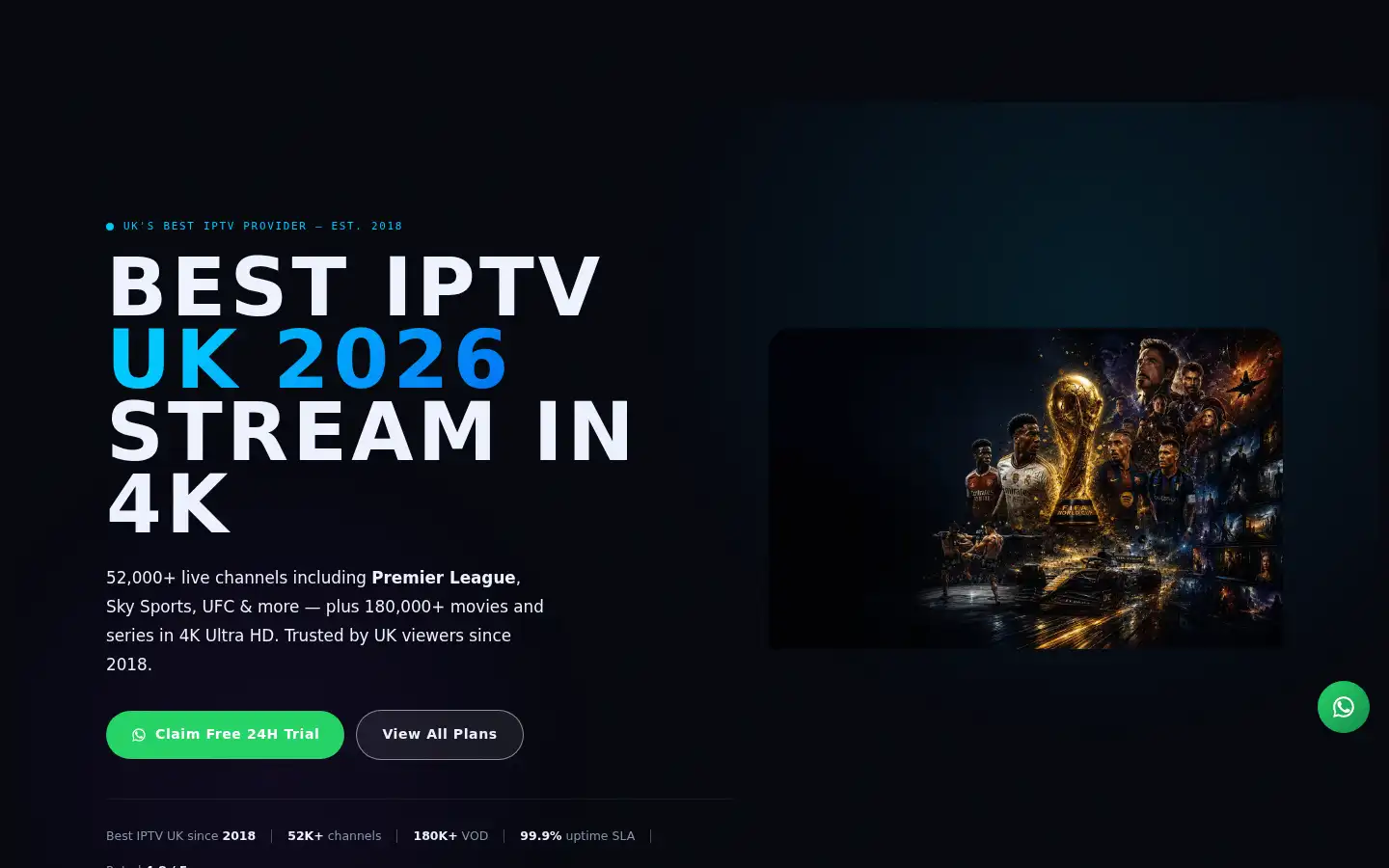 Screenshot of tvprime4k.com