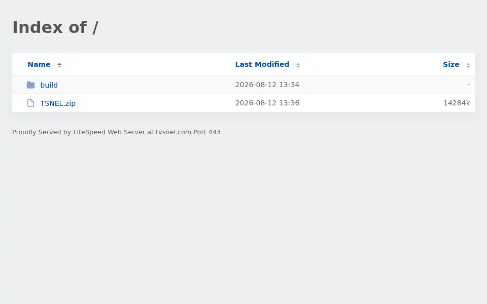 Screenshot of tvsnel.com