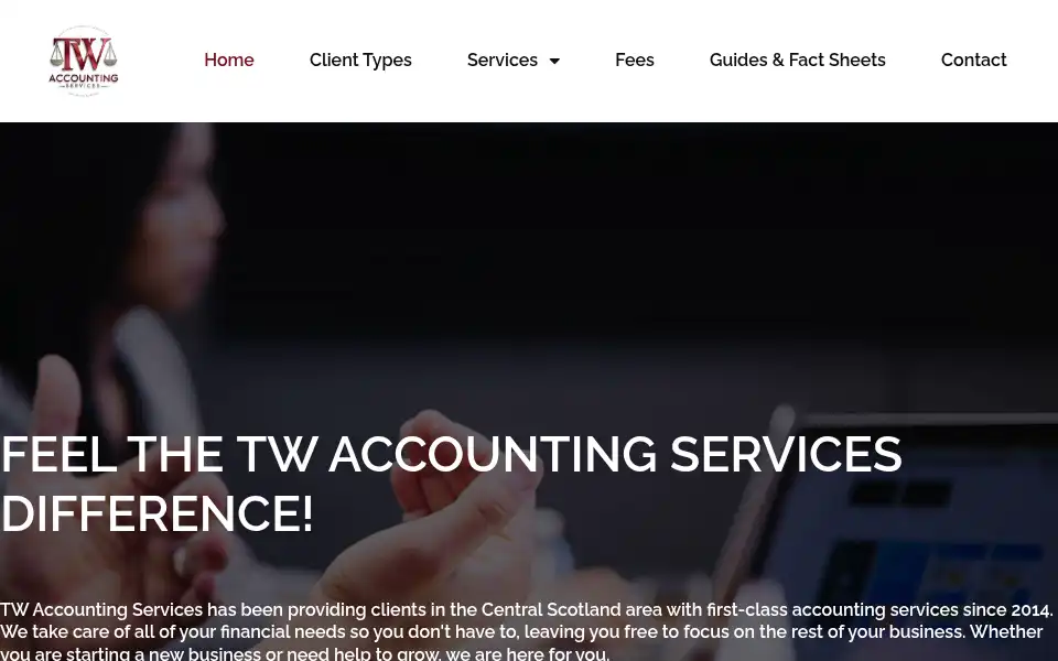 Screenshot of tw-accounting.co.uk