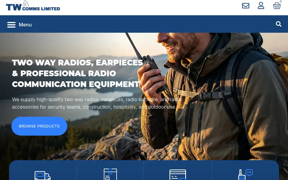 Screenshot of tw-comms.co.uk