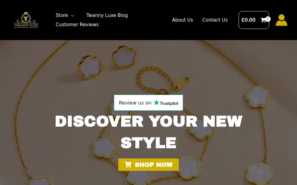 Screenshot of twannyluxe.co.uk