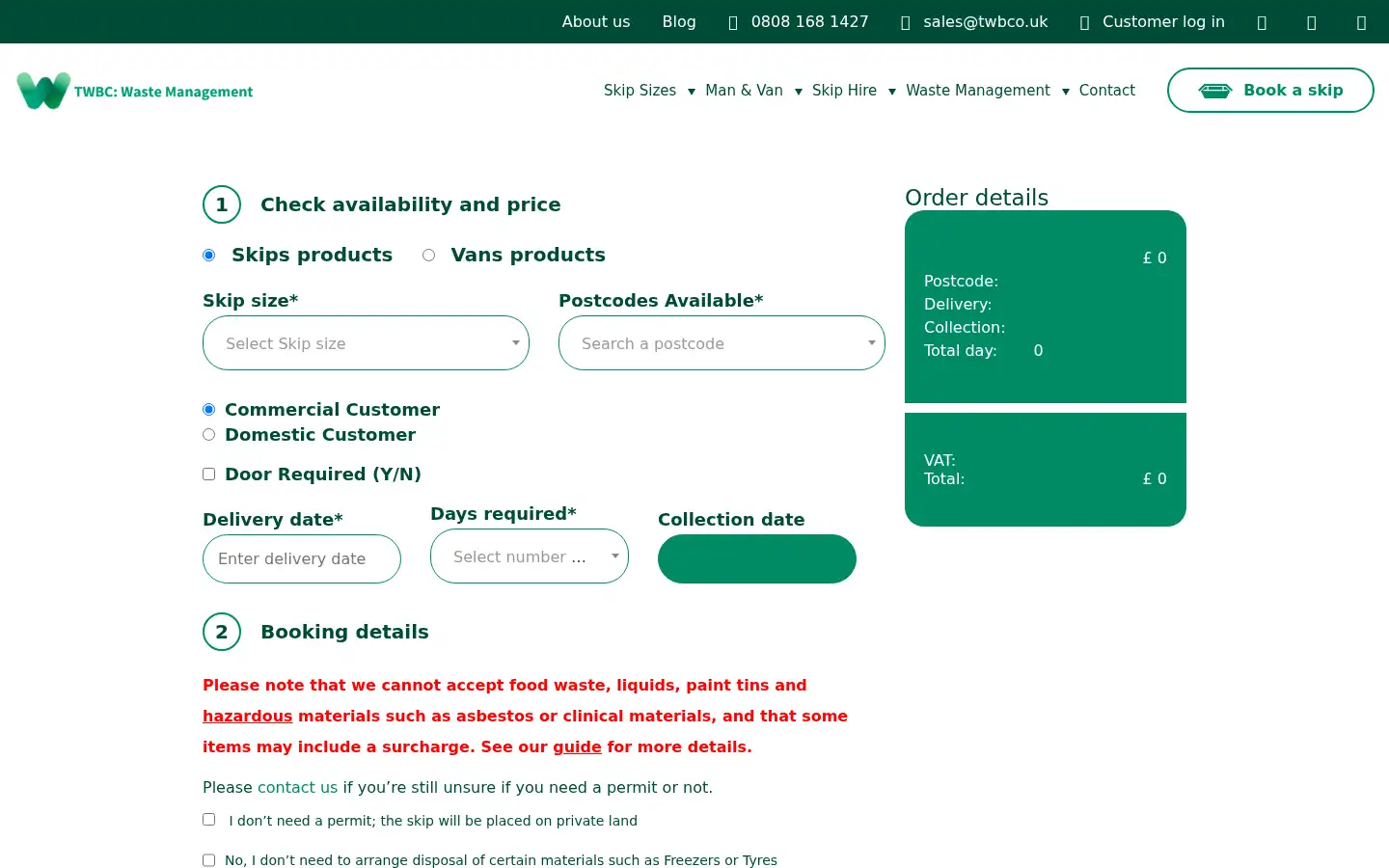 Screenshot of twbco.uk