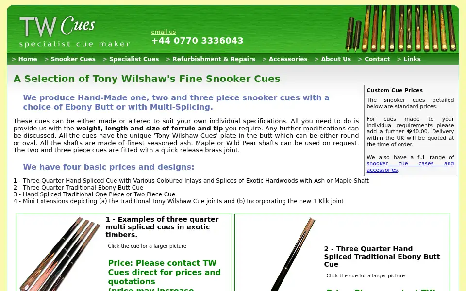 Screenshot of twcues.co.uk