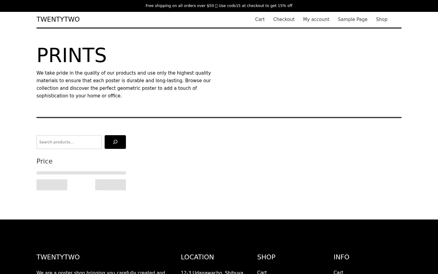 Screenshot of twentytwo.dk