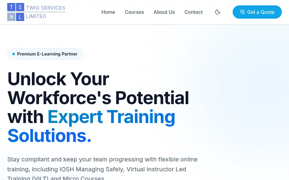 Screenshot of twigservices.co.uk