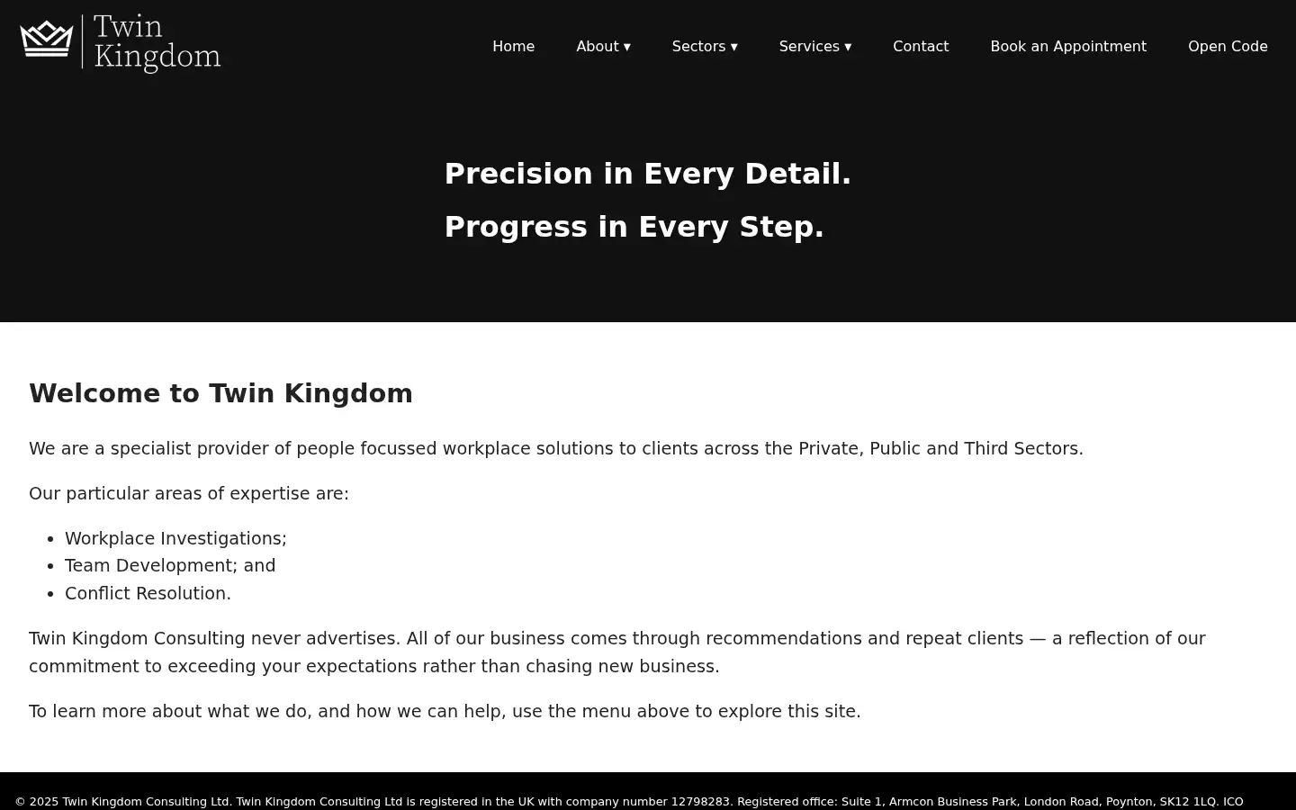 Screenshot of twin-kingdom.com