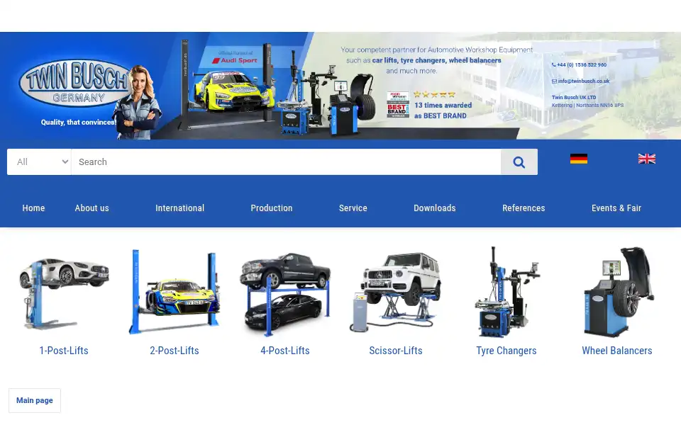 Screenshot of twinbusch.co.uk