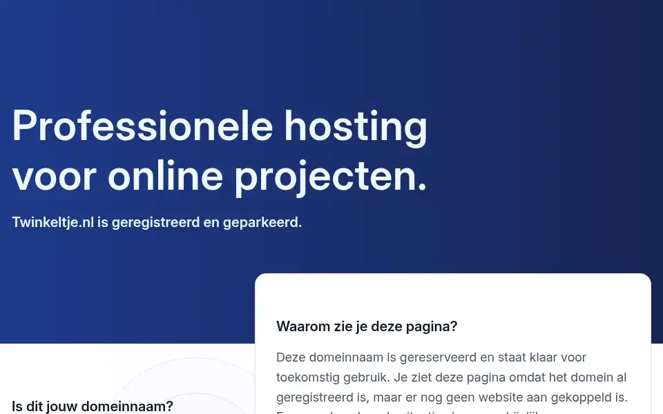 Screenshot of twinkeltje.nl