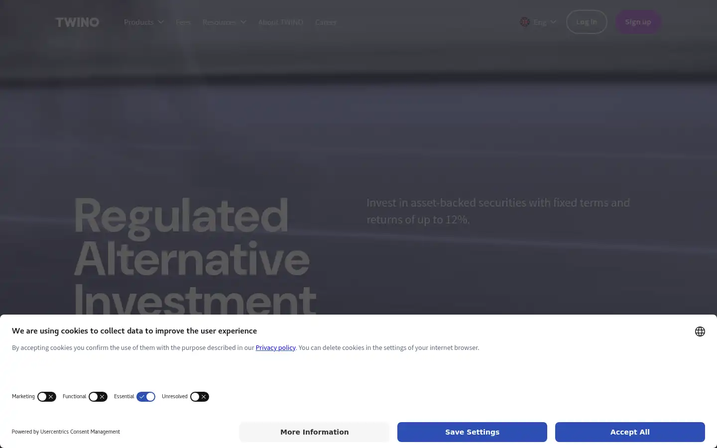 Screenshot of twino.eu