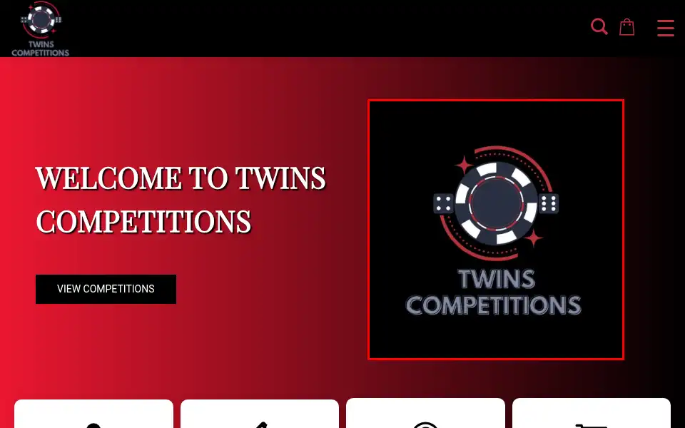 Screenshot of twinscompetitions.co.uk