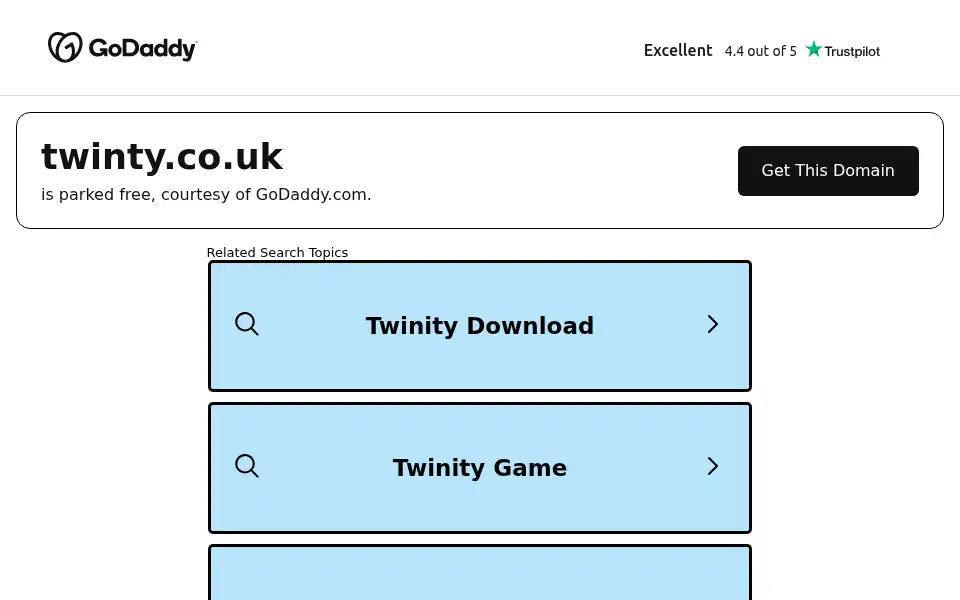 Screenshot of twinty.co.uk