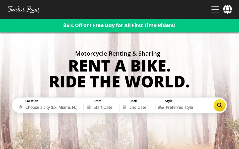 Screenshot of twistedroad.com