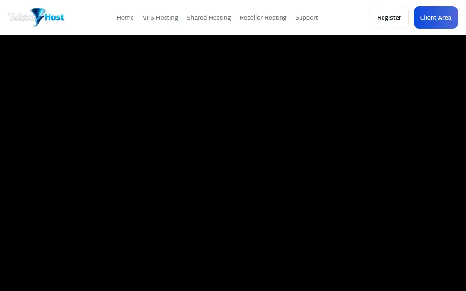 Screenshot of twisterhost.com