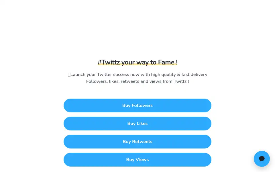 Screenshot of twittz.com
