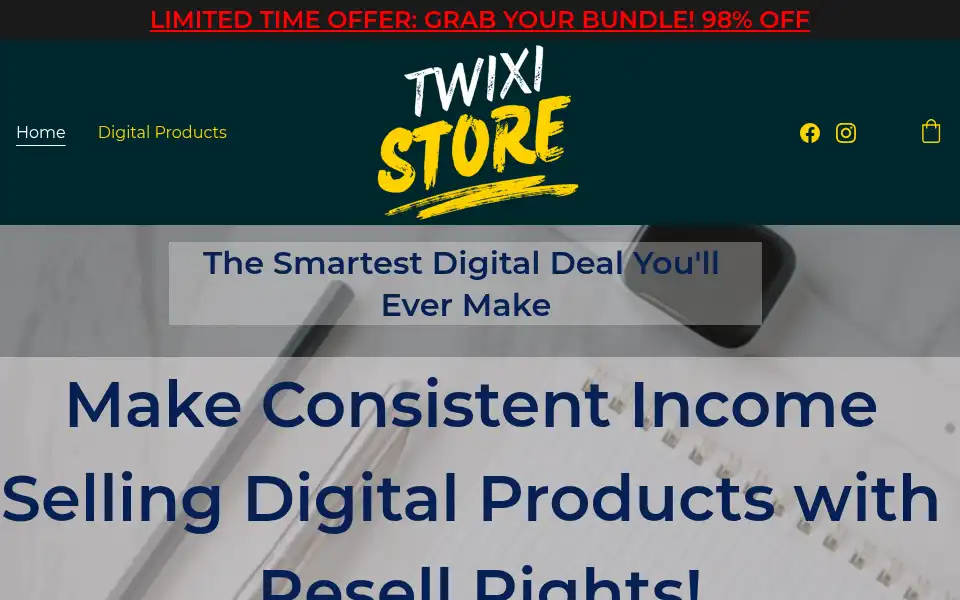 Screenshot of twixistore.com