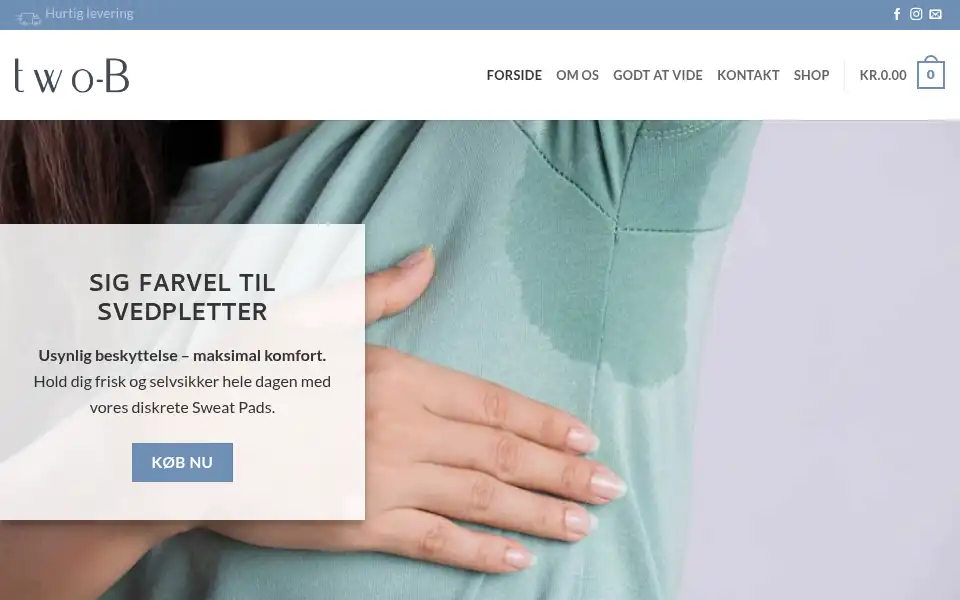 Screenshot of twob.dk