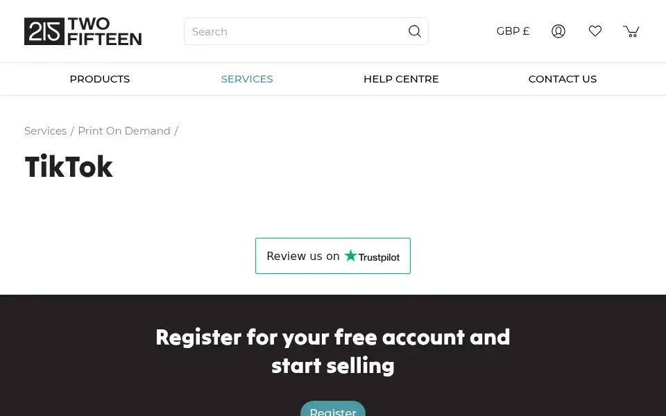 Screenshot of twofifteen.co.uk
