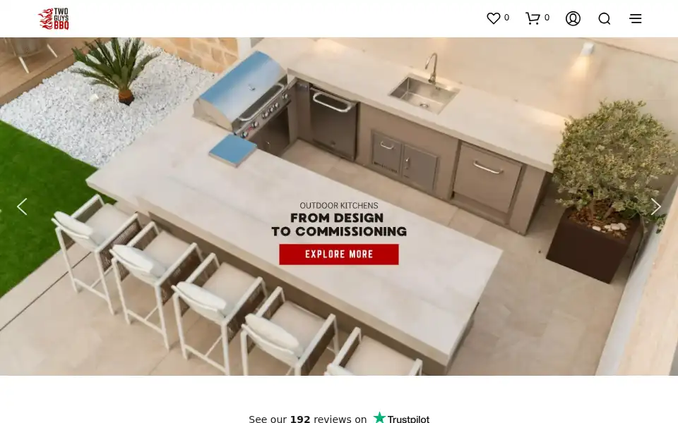Screenshot of twoguysbbq.com