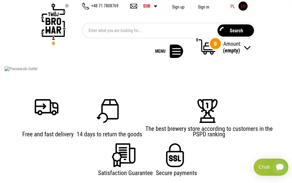 Screenshot of twojbrowar.pl