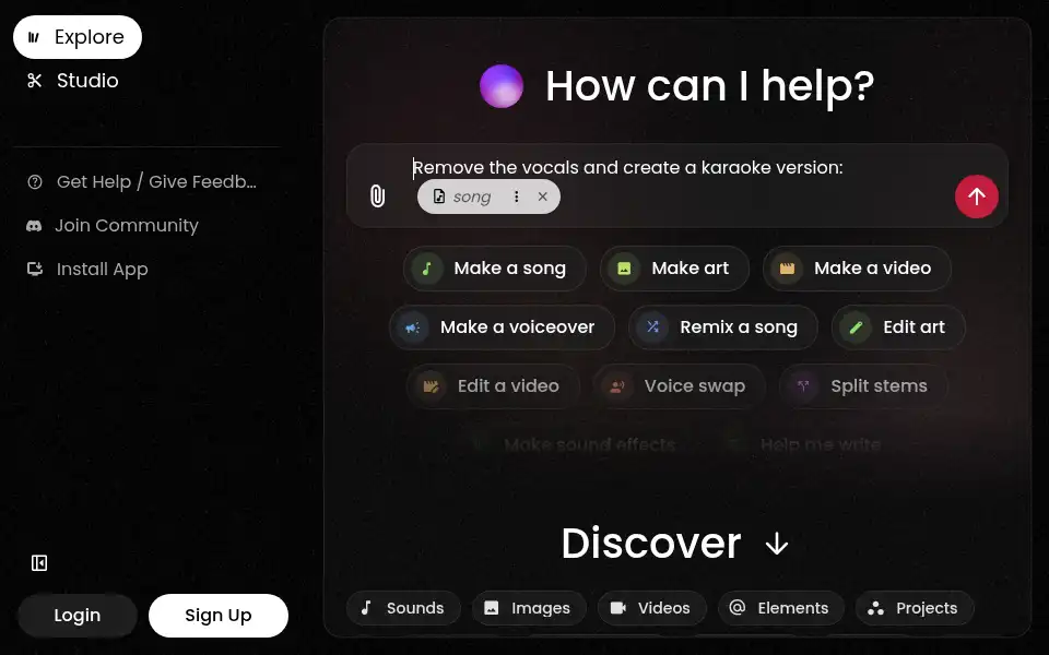 Screenshot of twoshot.app