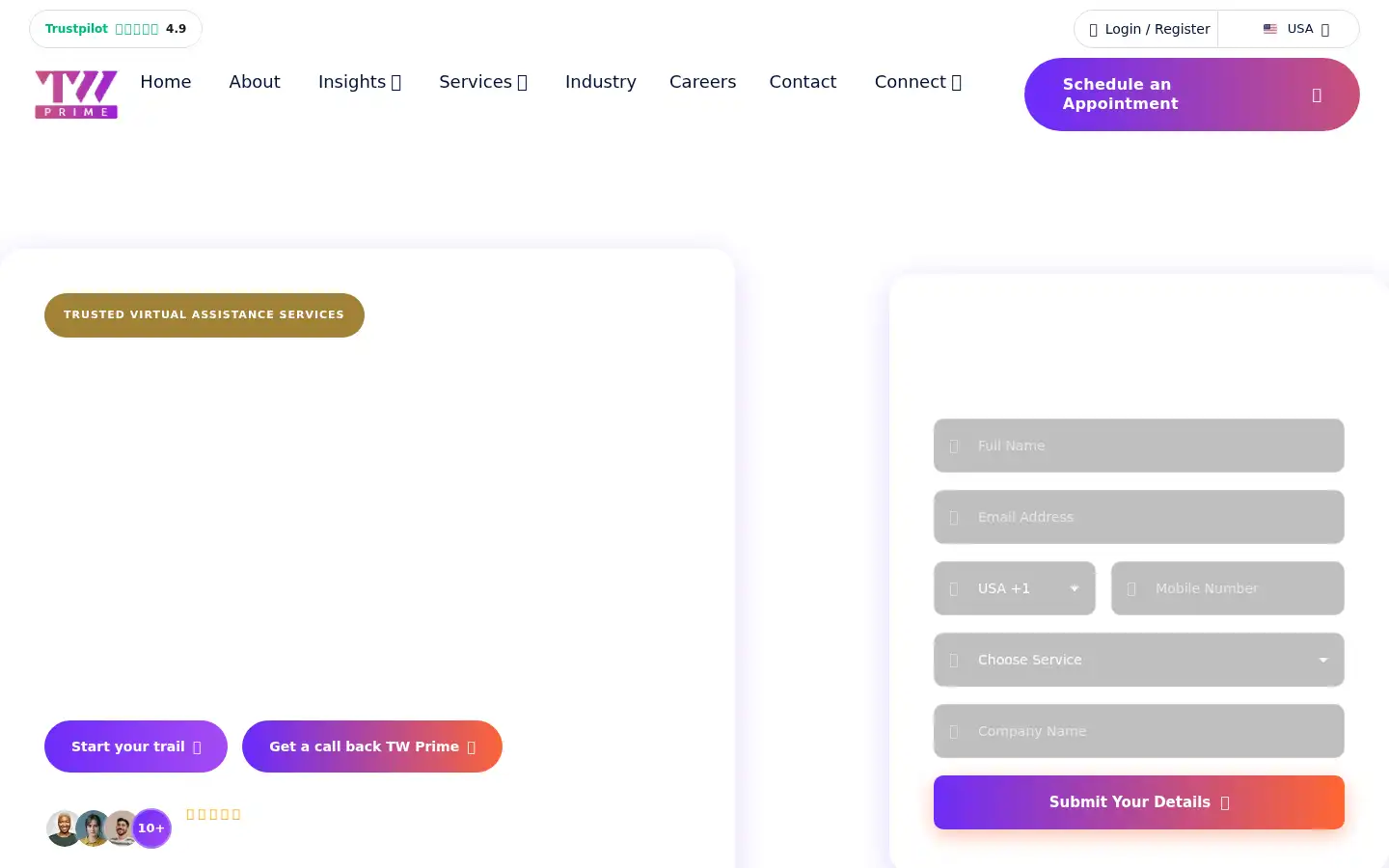 Screenshot of twprime.com