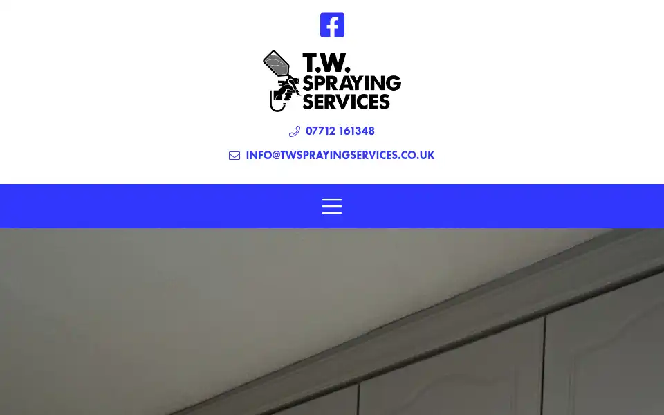 Screenshot of twsprayingservices.co.uk