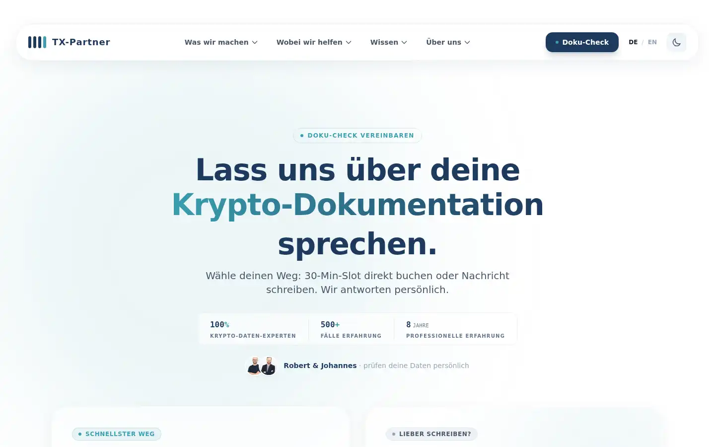 Screenshot of tx-partner.com