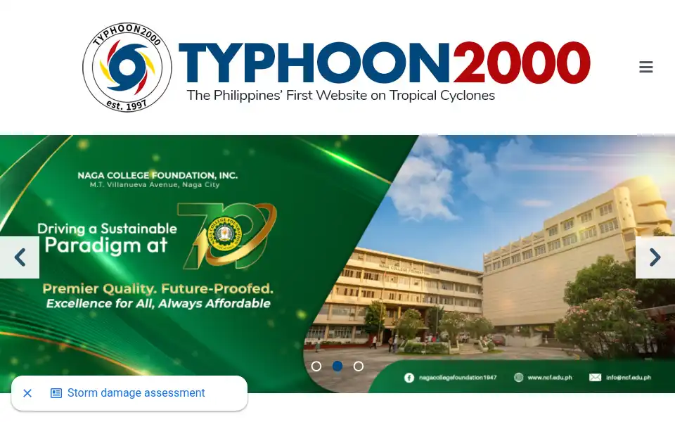 Screenshot of typhoon2000.ph