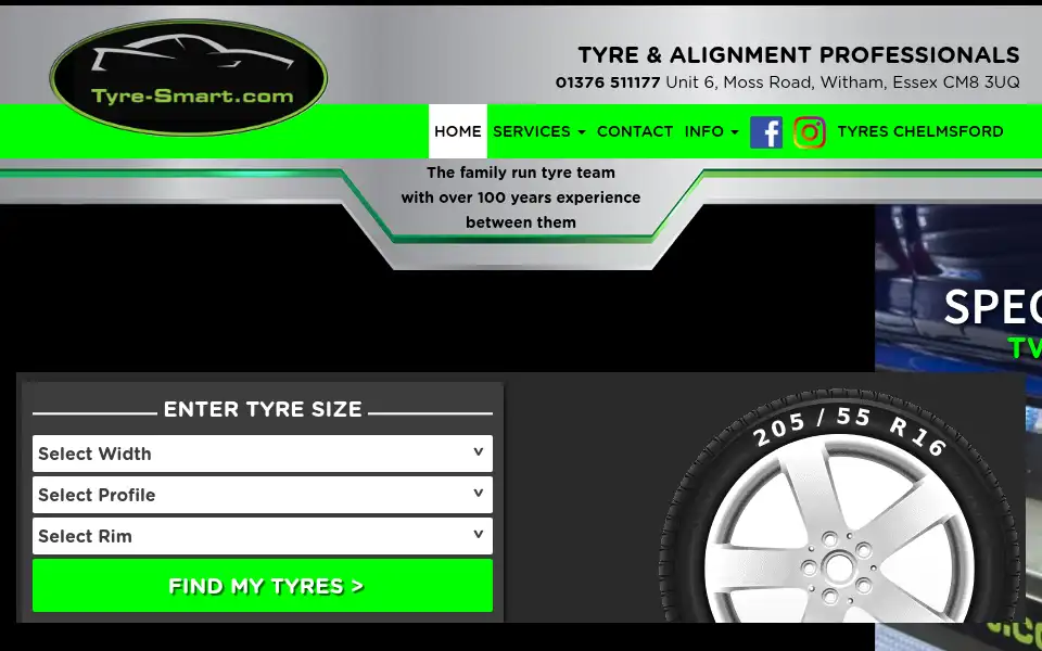 Screenshot of tyre-smart.com