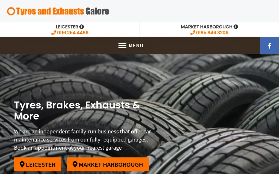 Screenshot of tyresgalore.co.uk