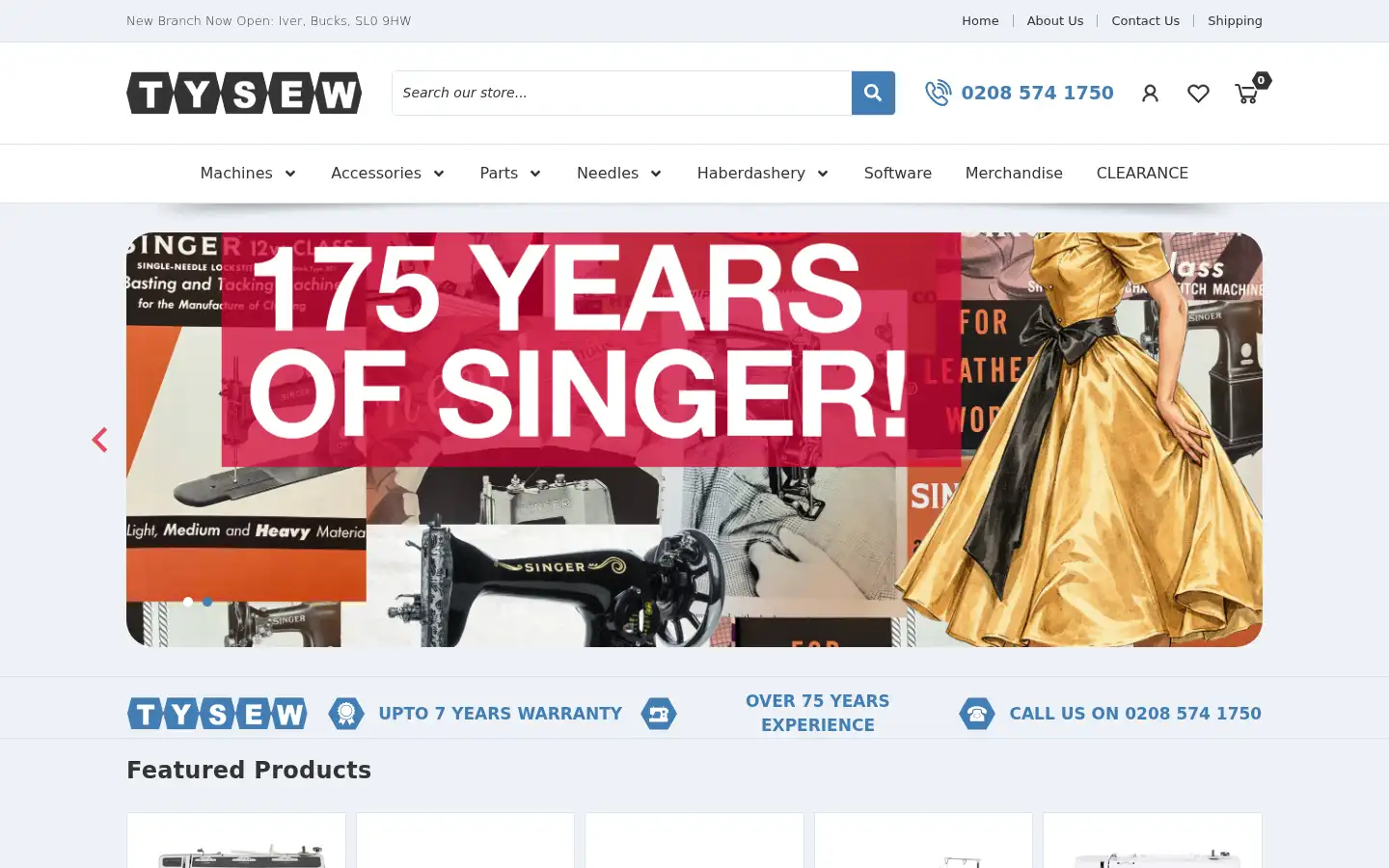 Screenshot of tysew.co.uk