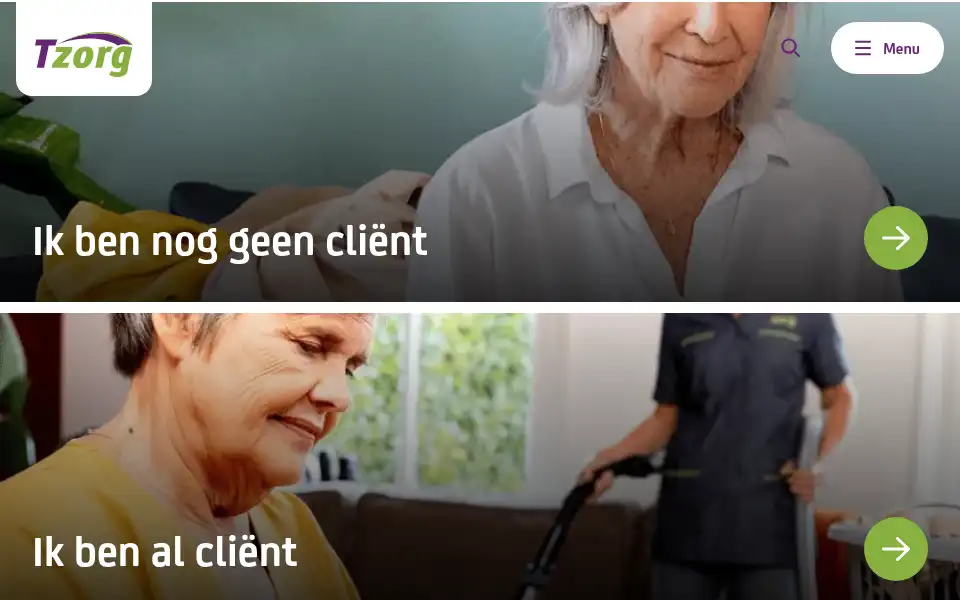 Screenshot of tzorg.nl