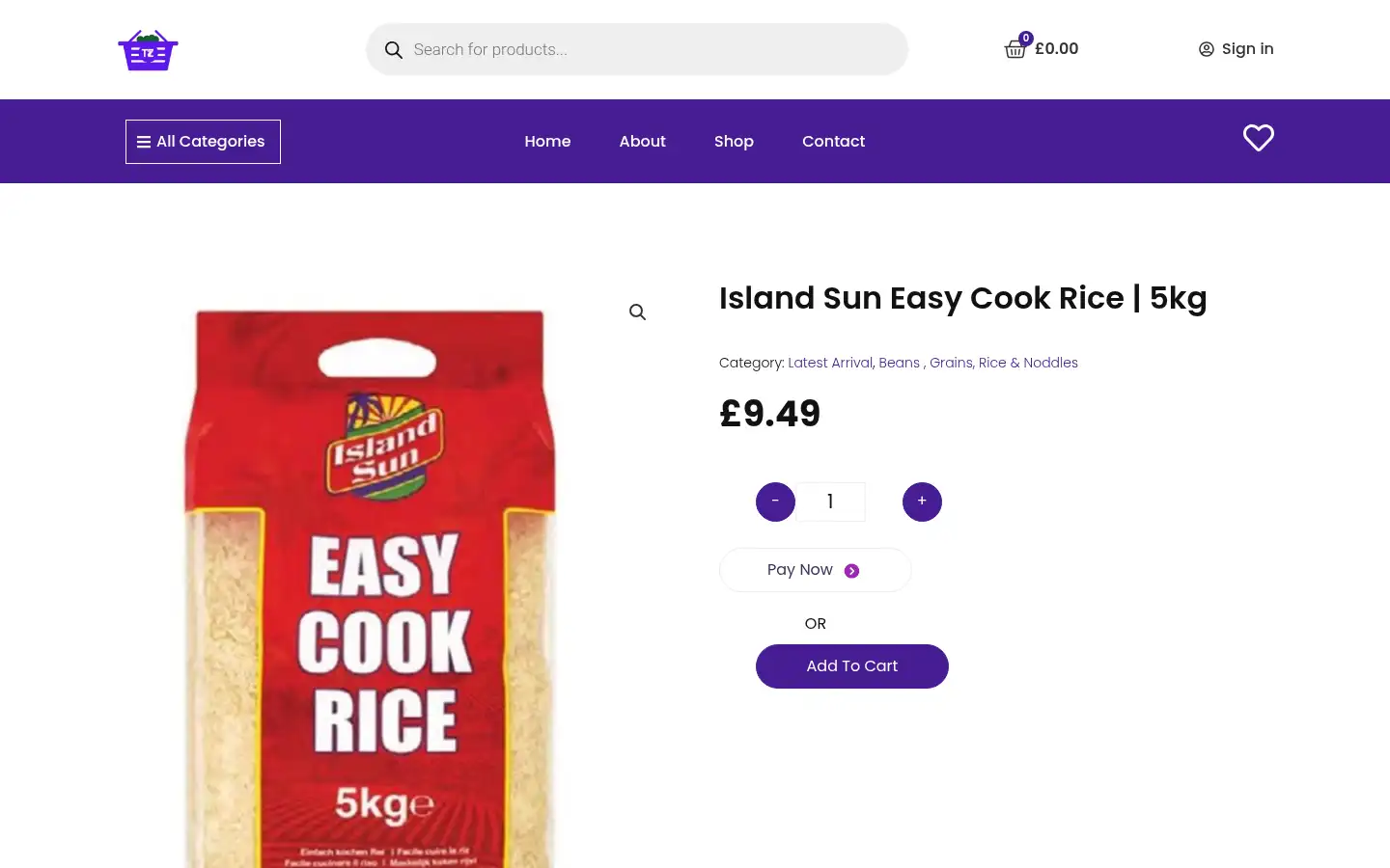 Screenshot of tzstore.org