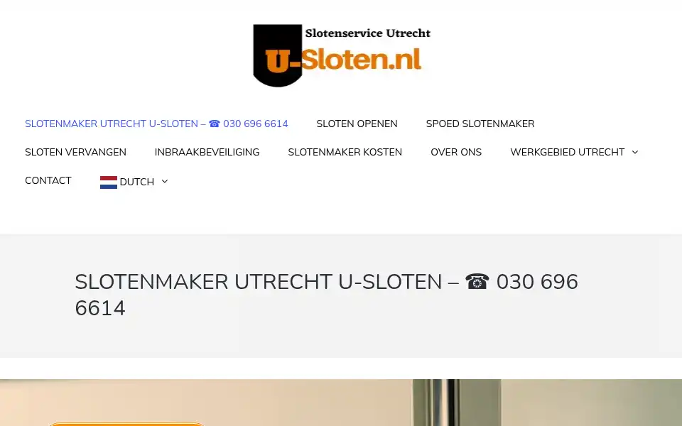 Screenshot of u-sloten.nl