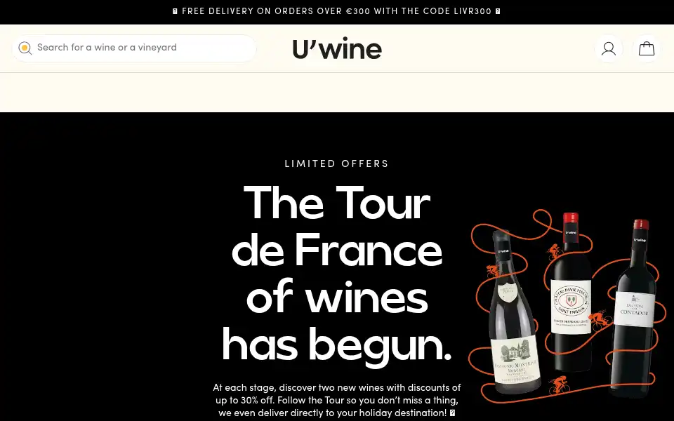 Screenshot of u.wine