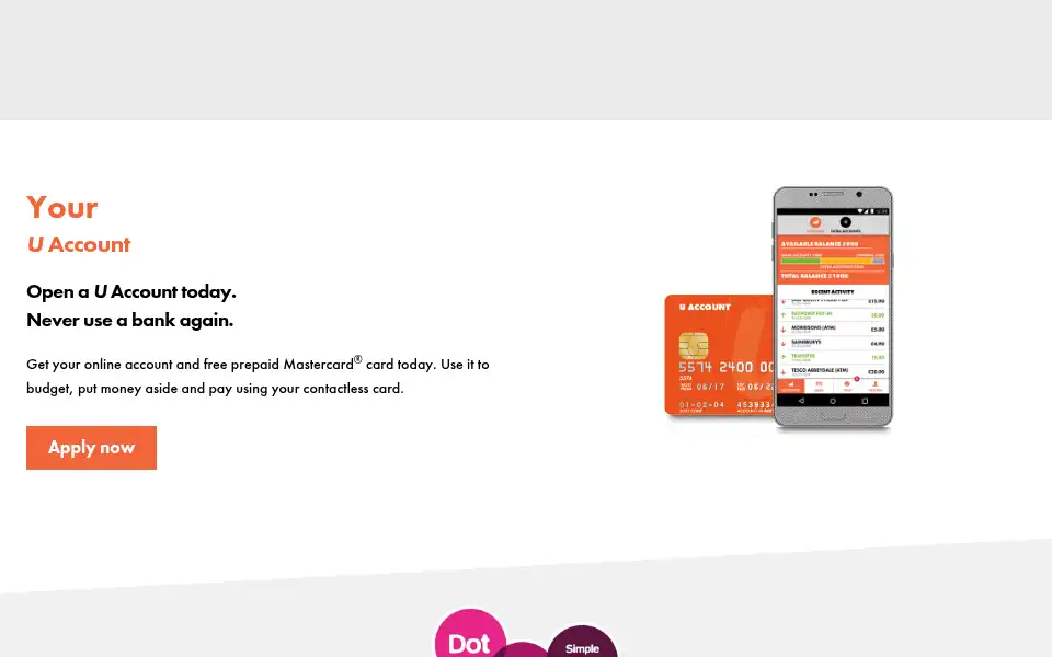 Screenshot of uaccount.uk