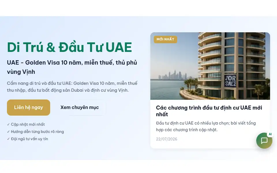 Screenshot of uae.com.vn