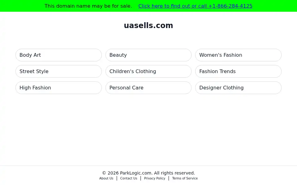 Screenshot of uasells.com