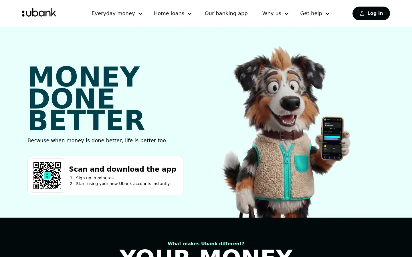 Screenshot of ubank.com.au