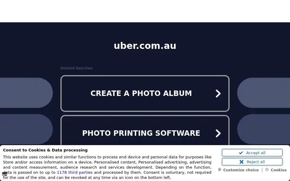 Screenshot of uber.com.au