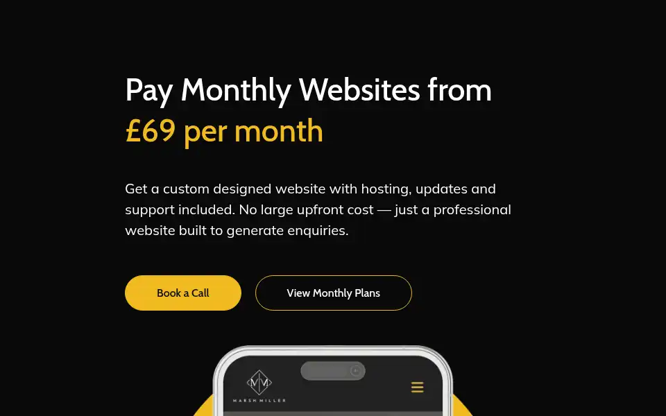 Screenshot of ubiewebsites.co.uk