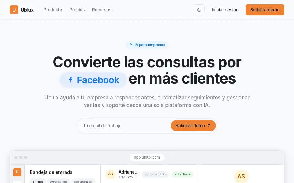 Screenshot of ublux.com