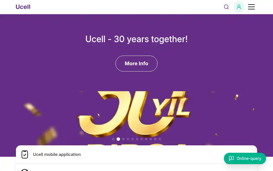 Screenshot of ucell.uz