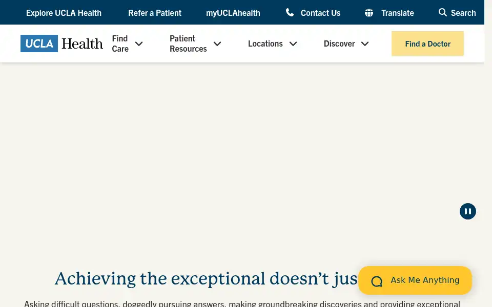 Screenshot of uclahealth.org
