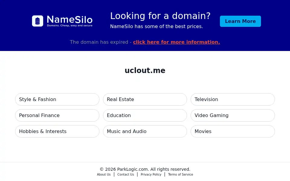 Screenshot of uclout.me