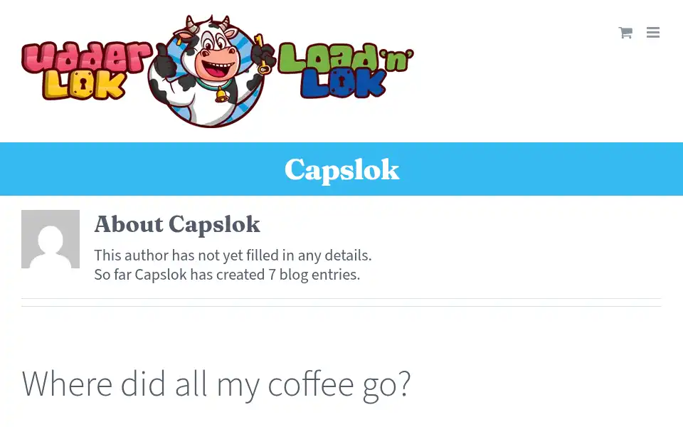 Screenshot of udderlok.com